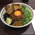 麺屋はなび 新宿店 - 台湾まぜそば 肉乗せ