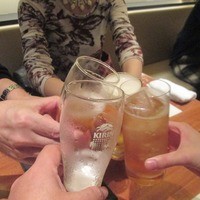 焼鳥YAMATO - 乾杯する前に飲んじゃいました