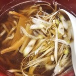 居酒屋 一休 - 半ラーメン(醤油)
