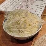 とんかつ乃ぐち - キャベツ　自家製りんごのドレッシング