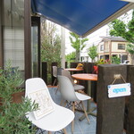 芝ふく - テラス席