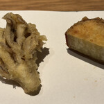 中目黒いぐち 上ル - まいたけとさつまいも(シルクスイート)