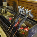 杉ケ瀬ヤナ - 今年はさすがに冷凍でした