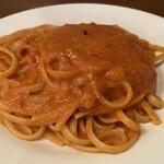 トラットリア フランコ - 麺とソースがよく絡んでます
