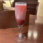 カカオティエゴカン - ウェルカムドリンク(混ぜた後)