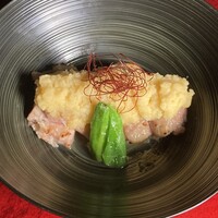 大山地鶏塩焼き　黄身酢おろし