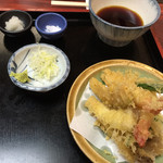 蕎麦割烹　黒帯 - 天婦羅せいろ 1500円