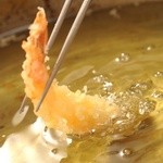 柔製麺 - 揚げたての海老天 260円
