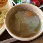 くるるの杜 農村レストラン - 【2014年07月】スープ、優しい味わいです。