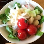 くるるの杜 農村レストラン - 【2014年07月】サラダは外さない安定感あるメニュー。