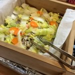 くるるの杜 農村レストラン - 【2014年07月】蒸し野菜はゆずポン酢で頂きます。