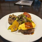 隠れ家キッチン 木漏れ日 - 9月ハーフコースメイン　三種の一口ハンバーグ