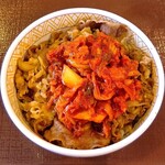 すき家 - 料理写真:キムチ牛丼・並盛(650円)