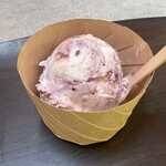 ポコ ポコ - 料理写真:ブルーベリーチーズケーキアイス