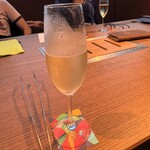 焼肉 Bovin d’Or - ウェルカムシャンパン