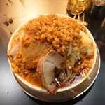 オノ二郎 - オノ二郎(並) 野菜マシ,アブラマシ,にんにくマシ (税込)1,100円 ※上から (2025.09.30)