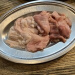 炭や - 料理写真:ミックスホルモン(塩ホルと上ホル)