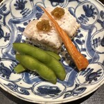 味幸 - 鱧寿司　枝豆　バチコ