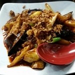 めだかタンタン - 2014.11.2 マコモダケと挽き肉トウチ炒め