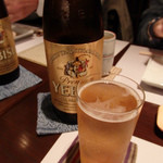 Seizoroisaka Soba Ginsei - まずはビールで乾杯☆