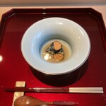 鮨けんすけ - 雲丹磯辺揚げ自家製オイスターソース