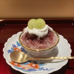 鮨けんすけ - 【10月】ぶどう＆シャインマスカットのかき氷