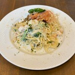 Fortune comes in at the merry gate - 海老とほうれん草のトリュフクリーム