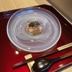 鮨けんすけ - 【10月】ズワイガニとスモークキャビア蟹酢ジュレ