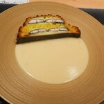 銀座 大石 - うなぎパイ、サフランライス海老ムース