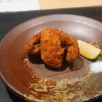 銀座 大石 - さざえのつぼ焼き、セップフライ
