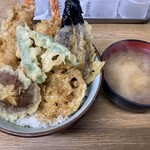 豊野丼 - 黄金丼＆しじみ味噌汁