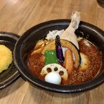 サッポロスープカレーディップ - 濃厚　チキンレッグ　Lv.03 ライス半分　¥1,630円