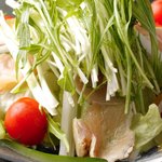 さしみ屋 良蔵 - 鶏と水菜のハリハリサラダ