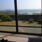 Unagidokoro Suzuya - 座敷からは神西湖が一望できる。