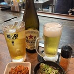 お好み焼き 城土井 - お昼のセット＆瓶ビール！