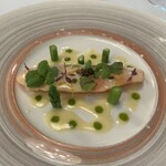 プレスキル - タスマニアサーモンのミ・キュイ　柚子