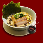 醤油豚骨ラーメン きんいろ - 黒マー油豚骨ラーメン