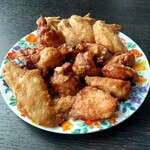 からあげ専門店 かえで - 料理写真:テイクアウト おまかせセット 塩手羽 お皿に盛りつけ1