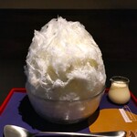 三日月氷菓店 - 『みるく金時(抹茶アイス入り)』(1350円)～!!( ^o^)ﾉ