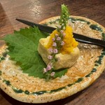 よし房 凛 - 豆腐の味噌漬けからすみのせ