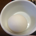 おふくろ亭 - 半熟たまご 白ホル定食 ニンニクがっつり ライス大盛 500円