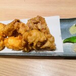 水面月 北千住店 - 黄金軍鶏の天麩羅