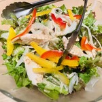 水面月 北千住店 - 黄金軍鶏サラダ