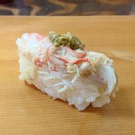 すし雅 - 地物 ズワイガニ
