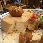 Nikudofu to Lemon Sour Taishu Shokudo Yasubee Asti Mishima Sausu Ten - すじ肉プルプル〜　お豆腐もウマウマ〜