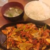韓国居酒屋ぽちゃぽちゃ - 鉄板豚の辛口炒め定食