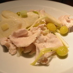 膳處漢ぽっちり - 2014/11 大山鶏、まこも、銀杏の薄塩炒め　膳處漢膳(3,800円)