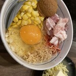 月島もんじゃ わらしべ  - 味噌バタースペシャルお好み焼き