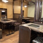 月島もんじゃ わらしべ  - 店内（1階）