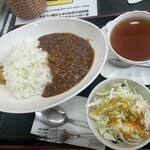 カフェ駅舎 - キーマカレーセット